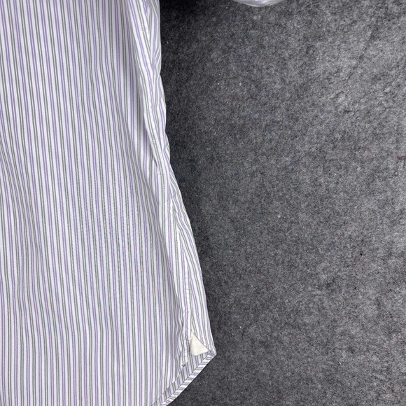 Classic White Striped Men's Shirt. It's a nice shirt but small for me. - Picture 7 of 16